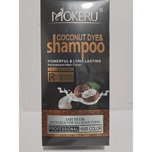 Mokeru Coconut Dye & Shampoo Hair Color Wine Red Professional Kit -NEW